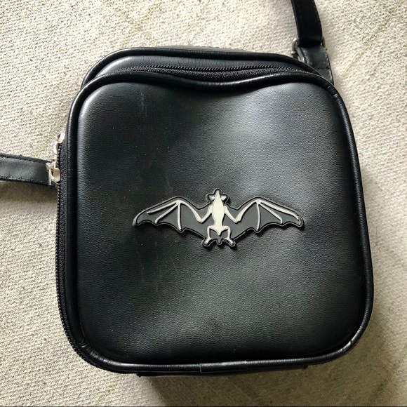 Roebuck Handbags - Vintage Roebuck gothic bat skeleton purse